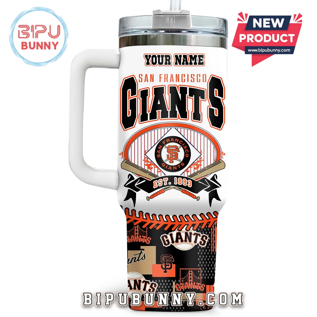 New York Giants Custom Stanley Tumbler 40oz New York Giants Custom Stanley Tumbler 40oz