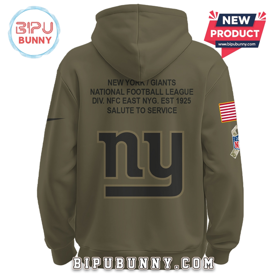 New York Giants NFL Salute to Service Hoodie 2025 New York Giants NFL Salute to Service Hoodie 2025