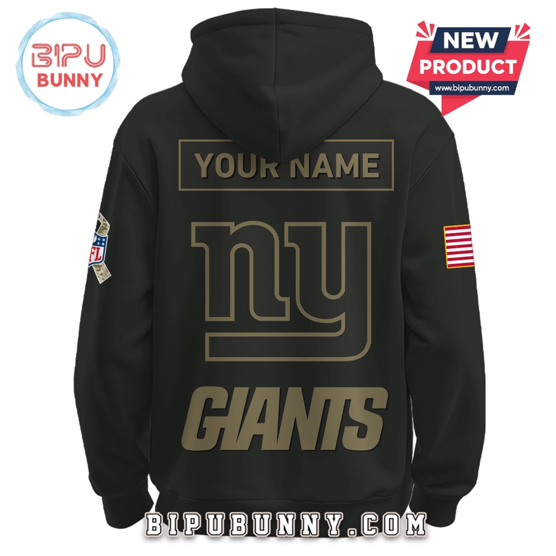 New York Giants Nike 2025 Salute to Service Pullover Hoodie New York Giants Nike 2025 Salute to Service Pullover Hoodie