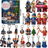 NY Islanders Advent Calendar Style 1 with LEGO-style championship player keychains and icons!