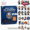 NY Islanders Advent Calendar Style 2 with detailed NHL mini figures and arena-themed ornaments!