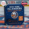 New York Islanders 2025 Advent Calendar box on UBS Arena ice surface with team logo!