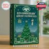 Close up of the dark green New York Jets 65th Anniversary Advent Calendar box design!