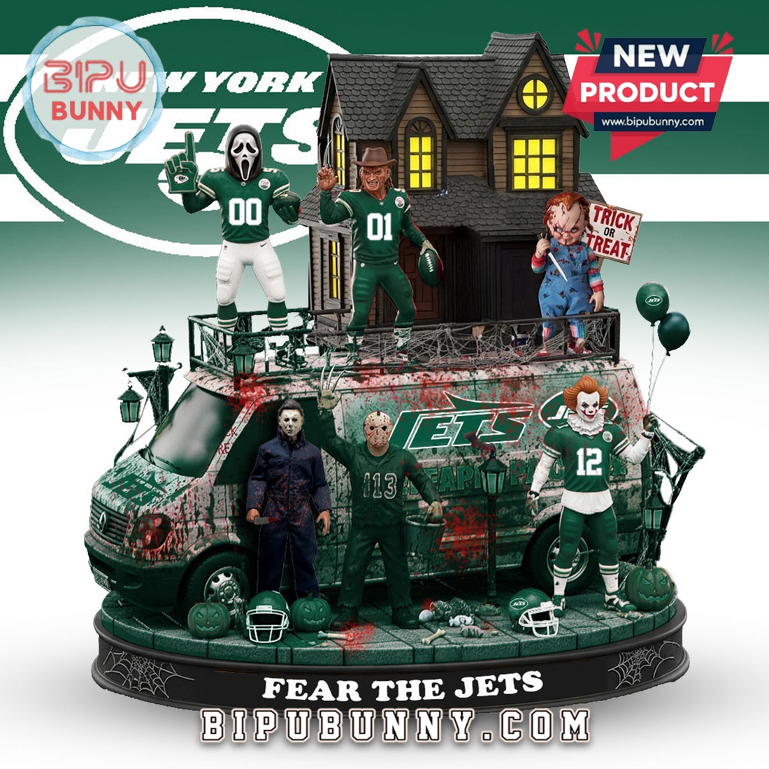 New York Jets Halloween Collectible Figures New York Jets Halloween Collectible Figures