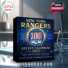 New York Rangers Advent Calendar shown in home settings and full content view!