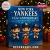 Collage of New York Yankees Advent Calendar box and all player ornaments!