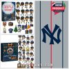 New York Mets 63rd Anniversary Advent Calendar 2025 Style 1 with various Pop style player ornaments and team-themed ornaments!