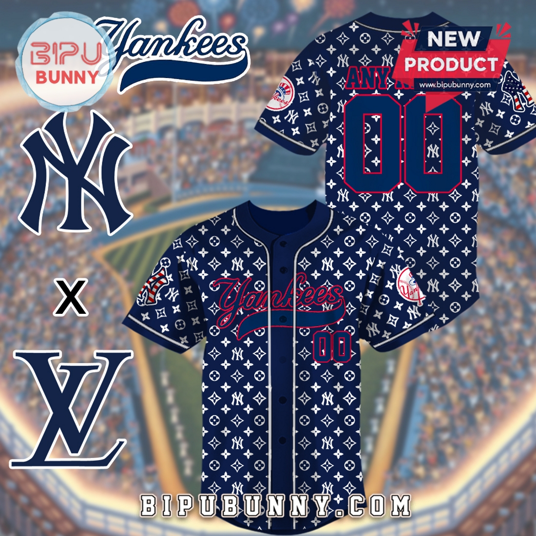 New York Yankees Luxury Brand Baseball Jersey New York Yankees Luxury Brand Baseball Jersey