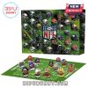 NFL Advent Calendar with football player figurines and team helmets, designed for fans of all teams.