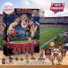 A San Francisco 49ers Advent calendar with collectibles and merchandise on display.