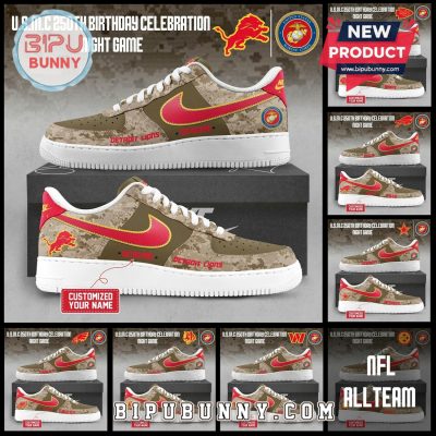 NFL × U.S.M.C 250th Anniversary Air Force 1 Sneakers NFL × U.S.M.C 250th Anniversary Air Force 1 Sneakers