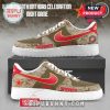 Dallas Cowboys USMC sneaker with desert camo, red swoosh, and Marine Corps seal.