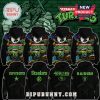 A collection of Teenage Mutant Ninja Turtles-themed hoodies with NFL team logos for Cowboys, Steelers, 49ers, and Raiders.
