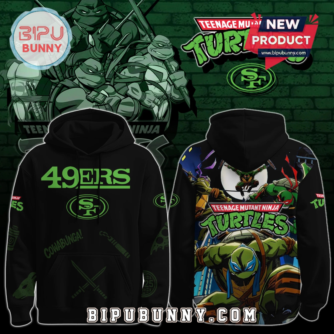 NFL x Teenage Mutant Ninja Turtle Hoodie NFL x Teenage Mutant Ninja Turtle Hoodie