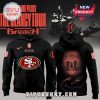 Black hoodie with San Francisco 49ers logo on front and Twenty One Pilots 