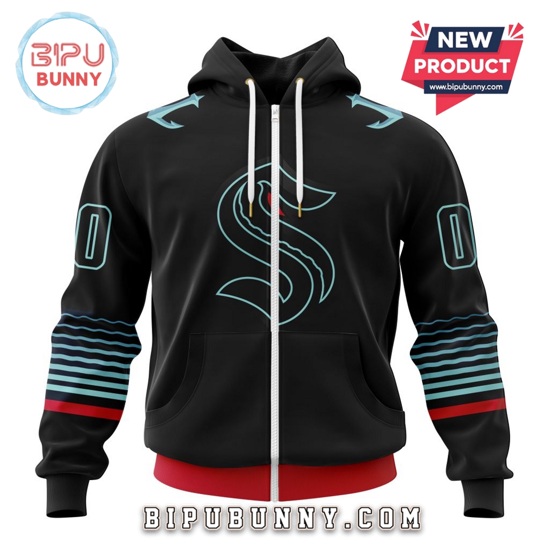 NHL Seattle Kraken Alternate Design Hoodie NHL Seattle Kraken Alternate Design Hoodie