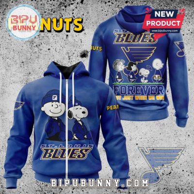 NHL St. Louis Blues Peanuts 75th Anniversary Hoodie