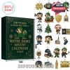 Notre Dame Advent Calendar box with 24 Fighting Irish themed Christmas ornaments!