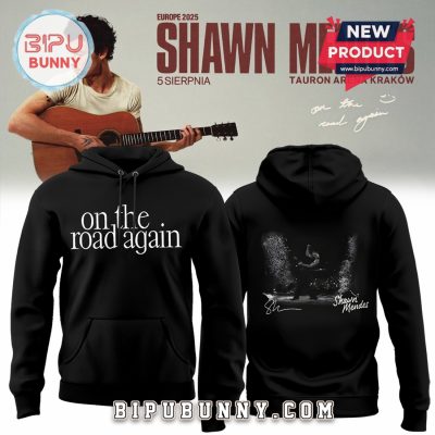 On The Road Again x Shawn Mendes Black Hoodie