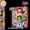 One Piece 25th Anniversary Advent Calendar box with figures of popular characters displayed.