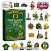 2025 Oregon Ducks Advent Calendar featuring holiday-themed team ornaments.