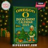 2025 Oregon Ducks Advent Calendar under a Christmas tree with festive decorations.
