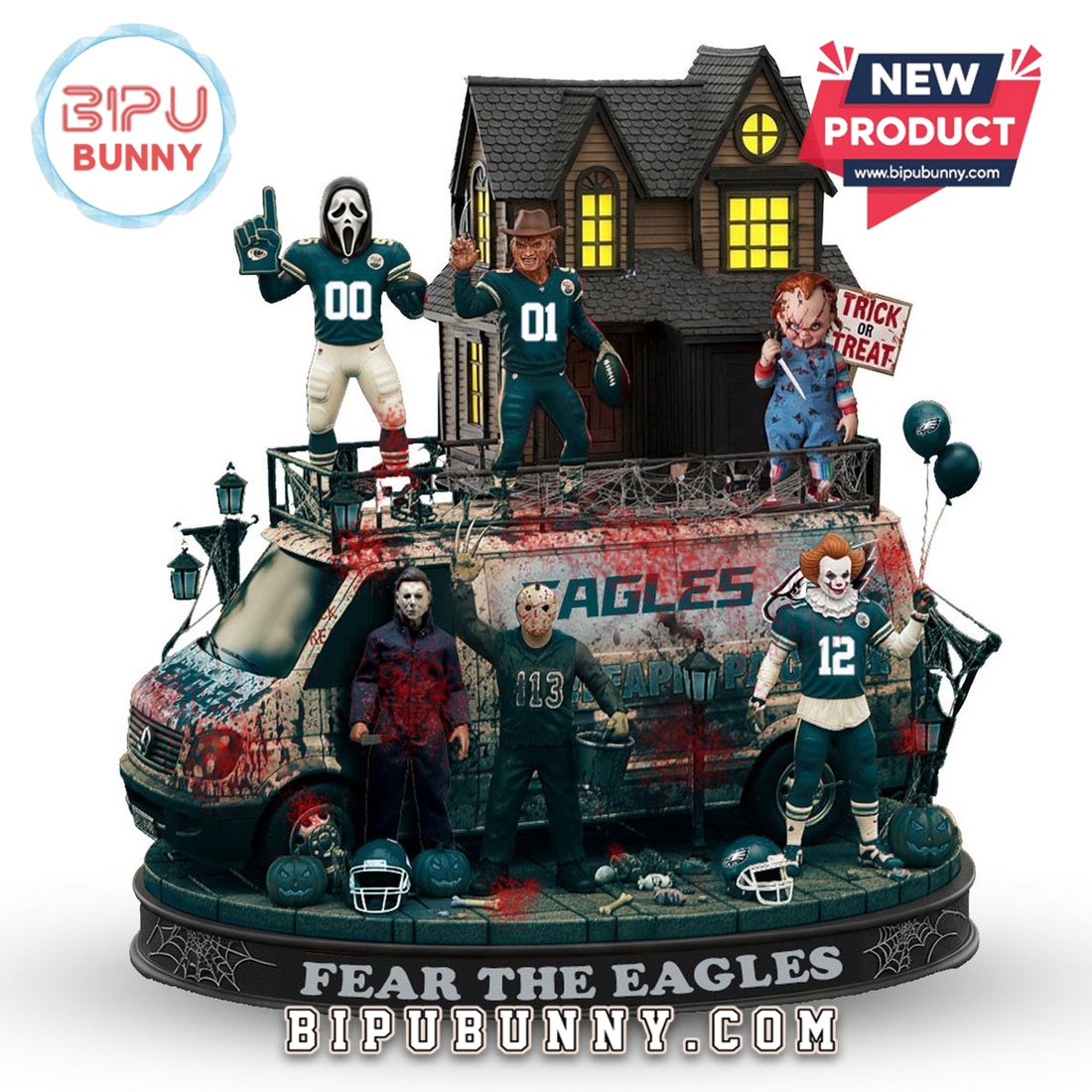 Philadelphia Eagles Halloween Collectible Figures Philadelphia Eagles Halloween Collectible Figures