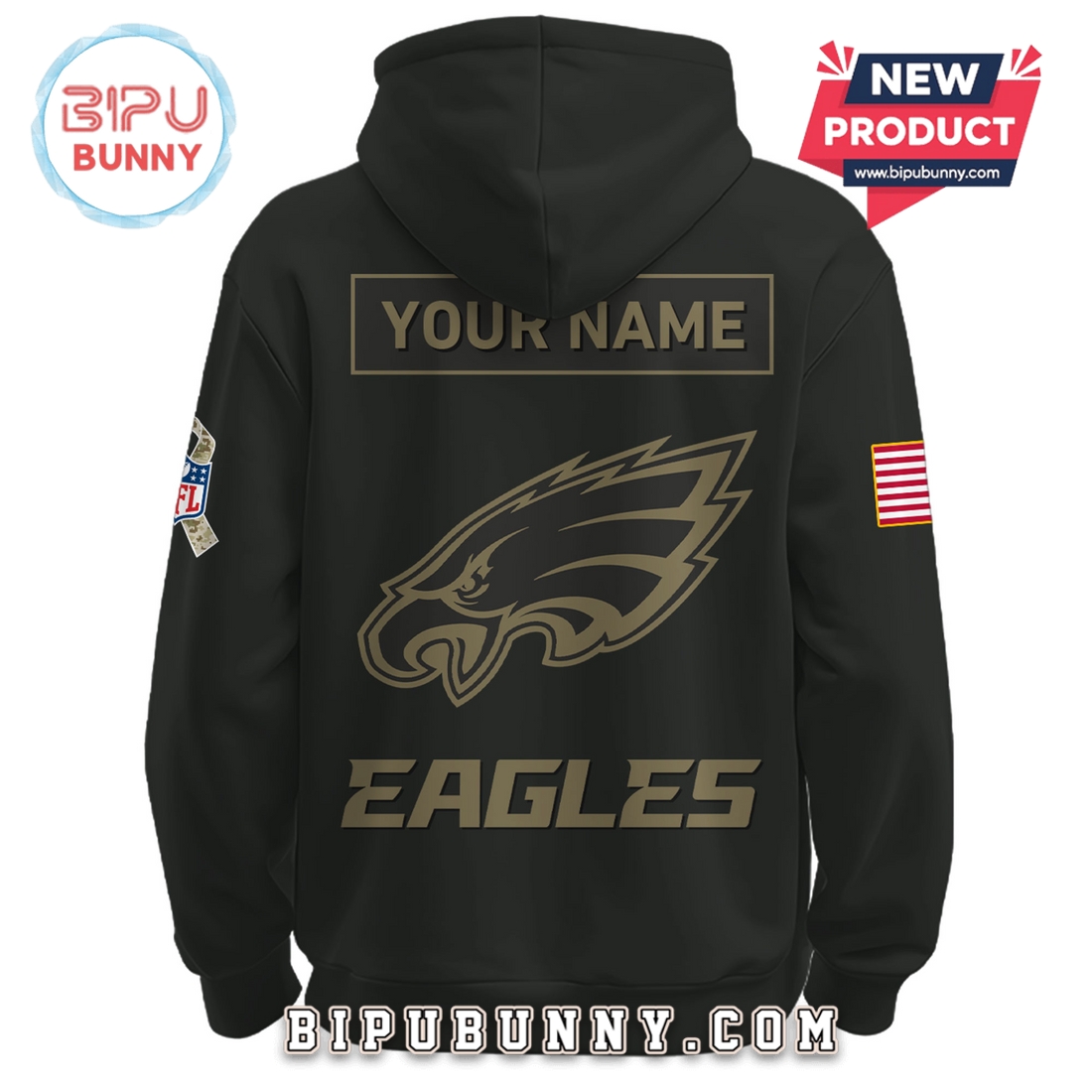 Philadelphia Eagles Nike 2025 Salute to Service Pullover Hoodie Philadelphia Eagles Nike 2025 Salute to Service Pullover Hoodie