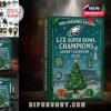 Angled view of Philadelphia Eagles advent calendar with Super Bowl design!