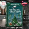 Philadelphia Eagles advent calendar on a kitchen countertop with holiday background!