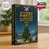 Close-up of Pittsburgh Pirates advent calendar 2025 box with snowy PNC Park illustration.