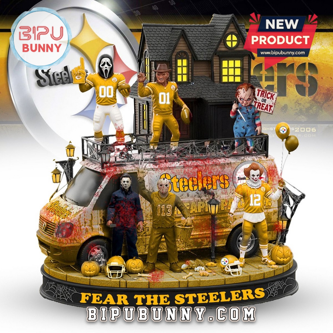 Pittsburgh Steelers Halloween Collectible Figures Pittsburgh Steelers Halloween Collectible Figures