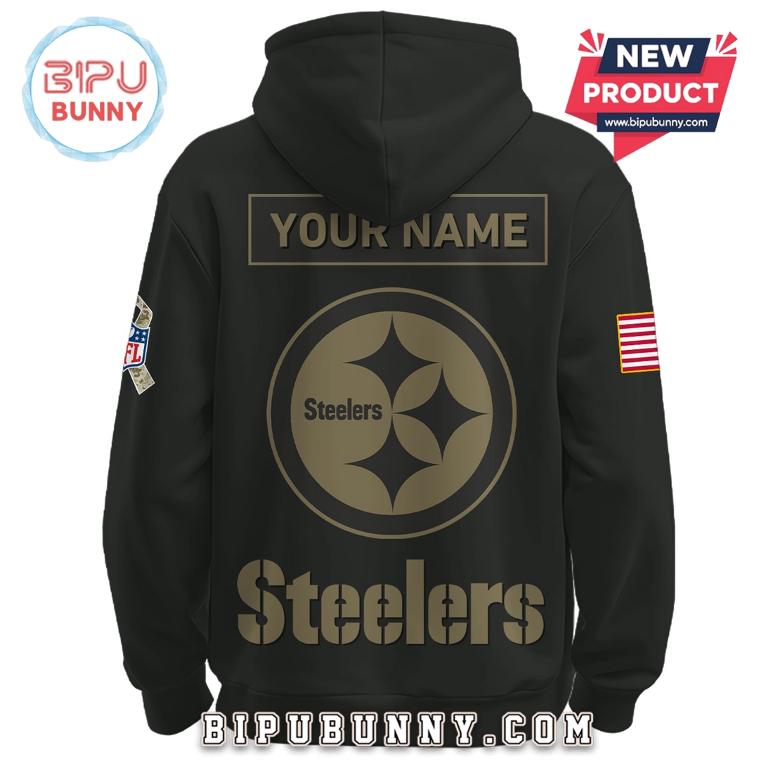 Pittsburgh Steelers Nike 2025 Salute to Service Pullover Hoodie Pittsburgh Steelers Nike 2025 Salute to Service Pullover Hoodie
