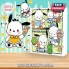 Pochacco advent calendar with colorful cartoon background and joyful designs.