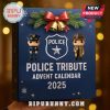 Close-up of Police Tribute Advent Calendar 2025 festive box.