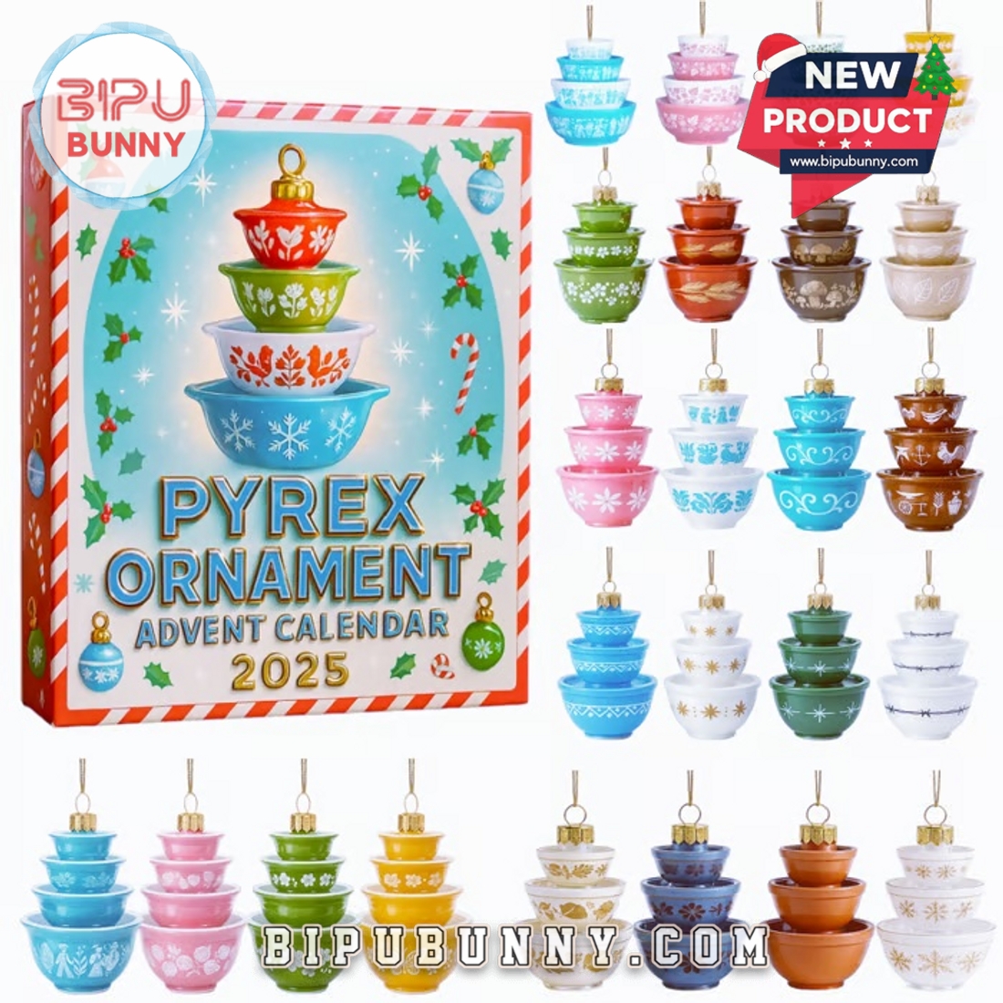 Pyrex Ornament Advent Calendar 2025 Pyrex Ornament Advent Calendar 2025
