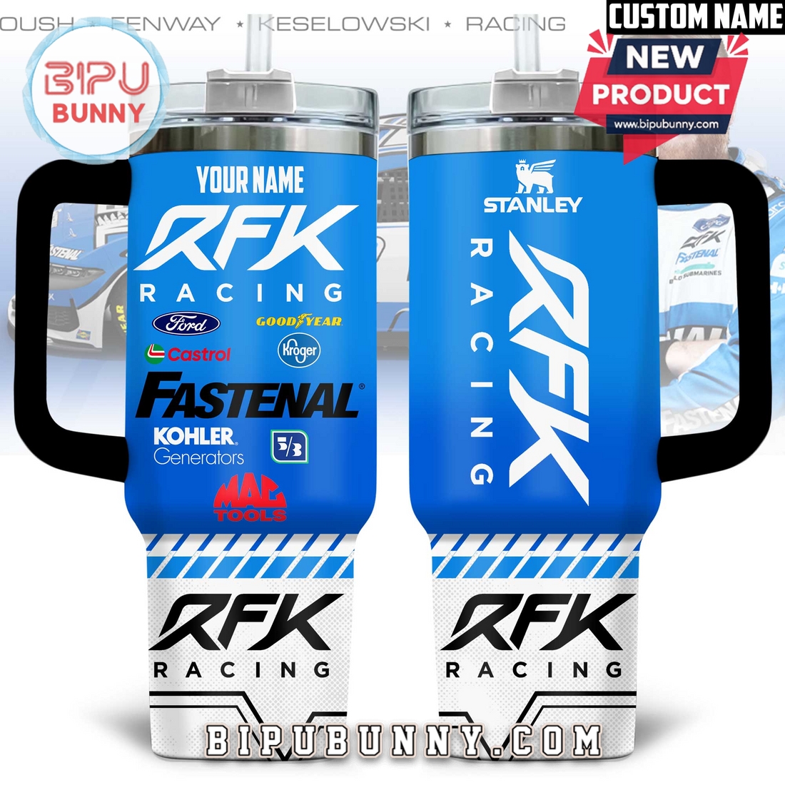 RFK Racing Custom Stanley Tumbler 40oz RFK Racing Custom Stanley Tumbler 40oz
