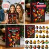 Collage of the Rock Music Duck Advent Calendar 2025 box with a family, a Christmas tree setting, and the 24 duck ornaments!