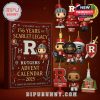 Close up of the Rutgers Advent Calendar 2025 box with scarlet and historical details!