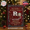 Rutgers Advent Calendar 2025 box with collectible knight and football player ornaments!