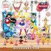 Sailor Moon Advent Calendar with Sailor Scouts figurines, Tuxedo Mask, and accessories.