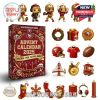 San Francisco 49ers Advent Calendar 2025 box with 24 player gear and San Francisco themed ornaments laid out!