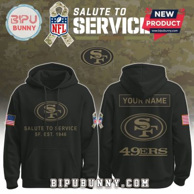 San Francisco 49ers Nike 2025 Salute to Service Pullover Hoodie