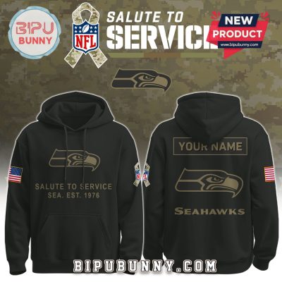 Seattle Seahawks Nike 2025 Salute to Service Pullover Hoodie