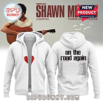 Shawn Mendes On The Road Again Heart Hoodie