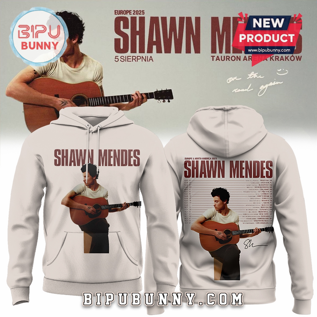 Shawn Mendes On The Road Again Hoodie Shawn Mendes On The Road Again Hoodie