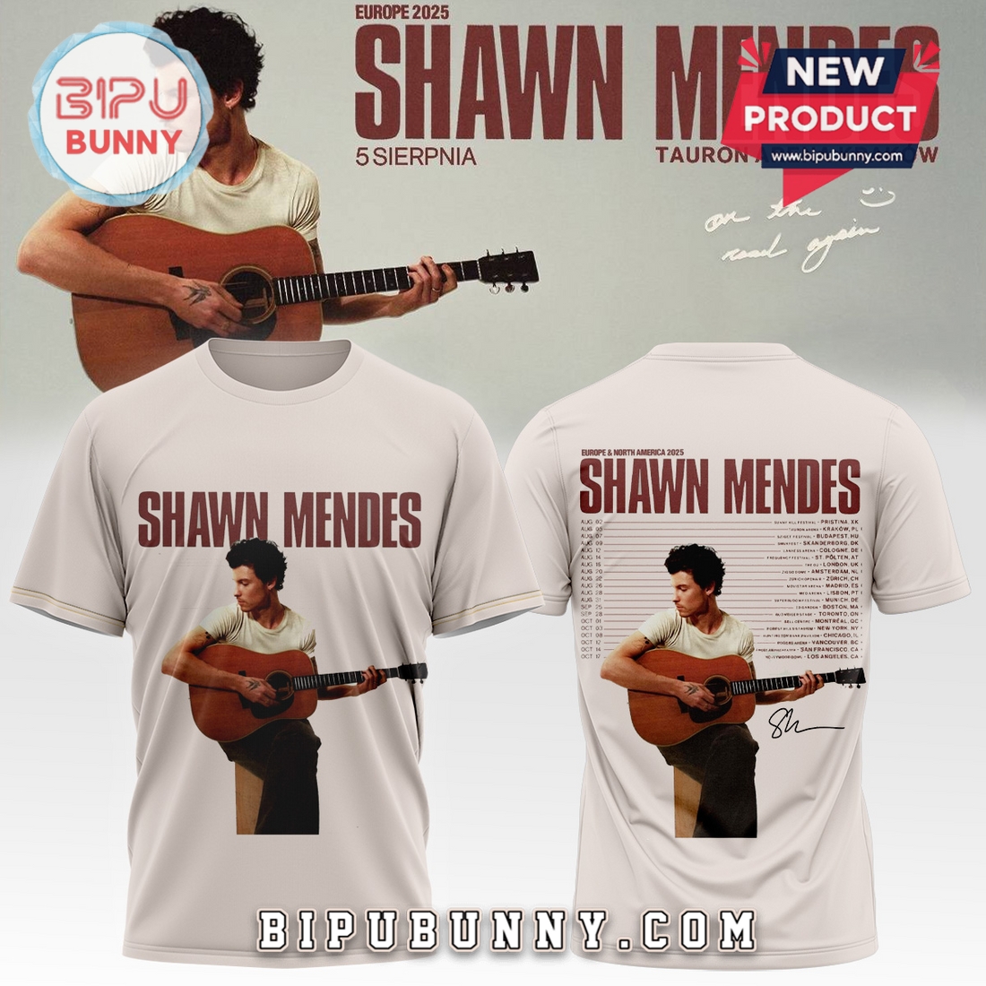 Shawn Mendes On The Road Again Hoodie Shawn Mendes On The Road Again Hoodie