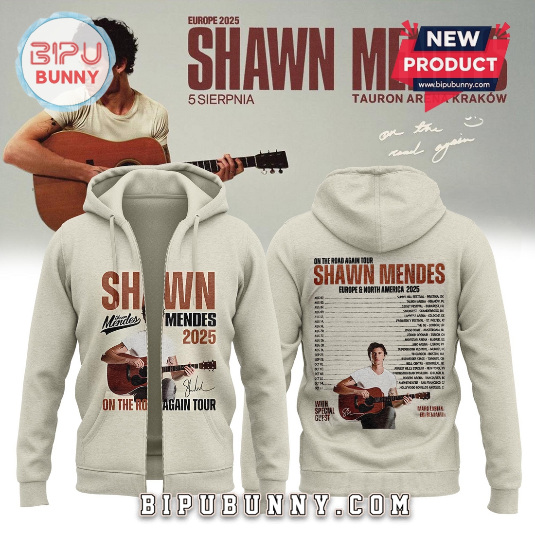 Shawn Mendes On The Road Again Pullover Hoodie Shawn Mendes On The Road Again Pullover Hoodie