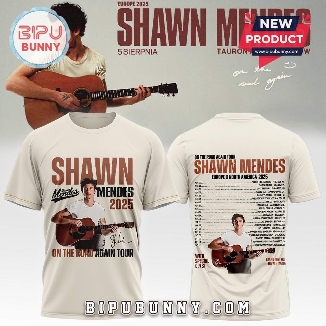 Shawn Mendes On The Road Again Pullover Hoodie Shawn Mendes On The Road Again Pullover Hoodie