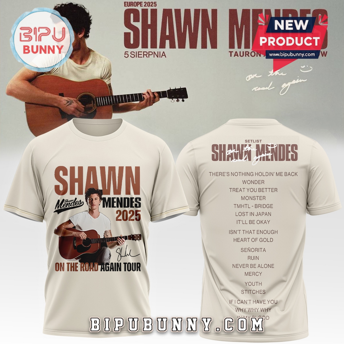 Shawn Mendes x On The Road Again Shirt 2025 Shawn Mendes x On The Road Again Shirt 2025